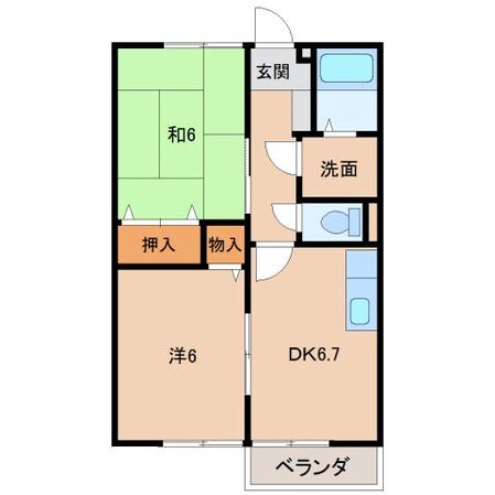 カルムメゾンＦⅠの物件間取画像